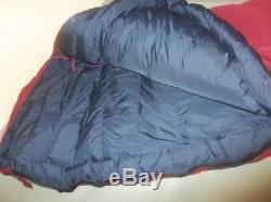 0 F EMS Eastern Mountain Sports Goose Down Sleeping Bag NICE & Compression Sack
