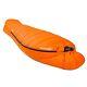 10 Degree F Hydrophobic Down Sleeping Bag For Adults Orange L Side Zipper