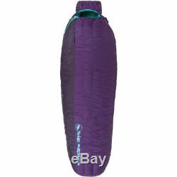 15F DOWN Big Agnes Petite Womens Roxy Ann Purple Sleeping Bag