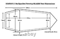 1 Person Backpacking Package Tent, Down Sleeping Bag, UltraPad, Survival Bag +