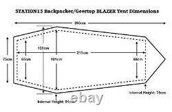 1 Person Backpacking Tent + Down Sleeping Bag 3 Season Lightweight Camping