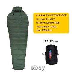 2022 New Camouflage Mummy Sleeping Bag Duck Down for Adults