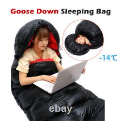 2022 Warm 95% White Goose Down Filled Winter Sleeping Bag Travel Sleeping Bag