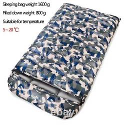 2023 NEW 2 people white goose down camping sleeping bag 220X130cm HOT