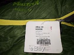 40% Off! New Marmot Alloy 700 Fill Goose Down Sleeping Bag, Reg, 6'