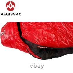 AEGISMAX 0° F Down Mummy Sleeping Bag Adult Thicken for Winter Camping Tent Warm