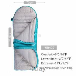 AEGISMAX 95% White Goose Down Children Envelope Sleeping Bag for Kids Camping