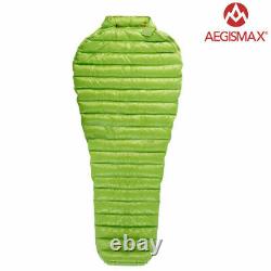 AEGISMAX 95% White Goose Down Mummy Sleeping Bag Ultralight 800FP US Shipping