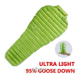 AEGISMAX Goose Down Sleeping Bag Mummy Type 3 Seasons Ultralight Travel Bag