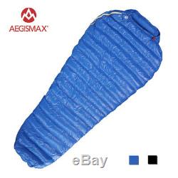 AEGISMAX M2 Sleeping Bag Ultralight Mummy 95% White Goose Down Camping 4 Season