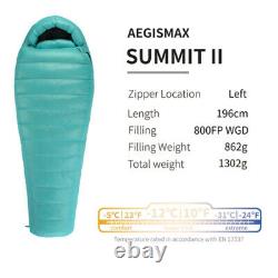 AEGISMAX SUMMIT Sleeping Bag Ultralight Goose 800FP Down Outdoor Camping Warm