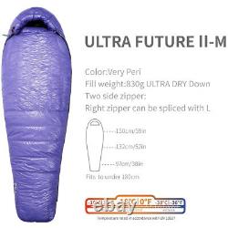 AEGISMAX Sleeping Bag 10D 800FP Thickening Ultra Dry Down Ultralight Outdoor
