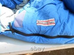 AMERICAN OUTBACK LONG 90 MUMMY SLEEPING BAG Lightweight, Goose Down, Compact