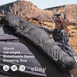 ATEPA Ultralight Down Sleeping Bag 650FP Cold Weather Waterproof NIB