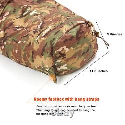 Akmax.cn Military Down Mummy Sleeping Bag for Cold Weather