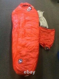 Big Agnes Cinnabar -20 Down Fill Mountaineering Sleeping Bag, Long Repaired