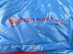 Big Agnes Fish Hawk 30 Down Sleeping Bag, Blue, Long