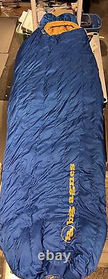 Big Agnes Fish Hawk 30 Sleeping Bag Blue Regular Left