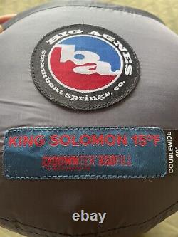 Big Agnes King Solomon 15 Degree Double Sleeping Bag