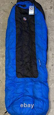 Big Agnes Lost Ranger 15 Blue Down Backpacking Sleeping Bag With Tag Left Zip
