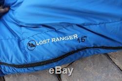 Big Agnes Lost Ranger 15° Goose Down Sleeping Bag Camping Backpacking Regular
