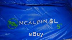 Big Agnes McAlpin Long Tall 5° degree Fahrenheit Sleeping Bag. Newithunused