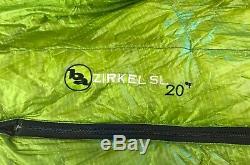 Big Agnes Zirkel 20° 800 fill Down Ultralight summer sleeping bag