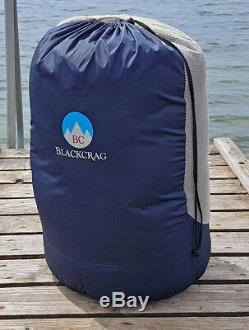 BlackCrag Hungarian Goose Down Sleeping Bag 1,200 Gram Fill 7D Nylon