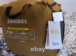 Black ice Z1000 Down Sleeping Bag 800FP, 35.3oz Fill Weight, 0F, 2lb 15oz