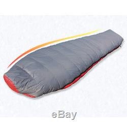 Brand New White Duck Down Mummy Sleeping Bag -32 -18 -2 degree Camping