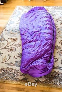 Camp 7 Boulder Colorado USA Rare Mummy Sleeping Bag Vintage Goose Down Purple