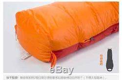 Camping Hiking 4 Seasons Winter Thermal White Duck Down Adult Mummy Sleeping Bag