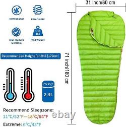 Camping Sleeping Bag Portable Url. Warm Weather 52? - Goose Down Sleeping Bag