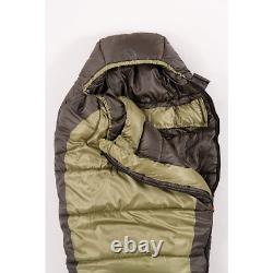 Coleman Sleeping Bag, Adult, Mummy Type, Olive Green, Down to -0.4°F (-18°C)