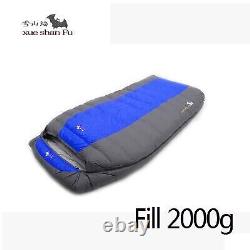 Double Sleeping Bag Adults Cold Weather Camping Fill 800G 1200G 1600G 2000G Pill