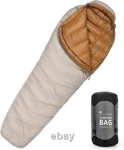 Down Fill Sleeping Bag for Adults Ultralight Backpacking Sleeping Bag Comfort