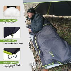 Duck down Sleeping Bag/Blanket for Backpacking, Ultralight Lightweight Rectangul