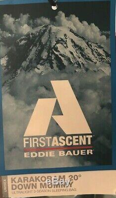 Eddie Bauer First Ascent Karakoram 20 degree Feh ultralight sleeping bag