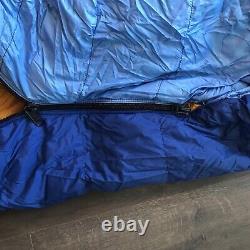 Eddie Bauer Goose Down Mummy Sleeping Bag Blue 84 X 30