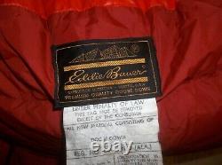 Eddie Bauer Karakoram -20 Goose Down WARM Sleeping Bag Vintage USA! RARE READ