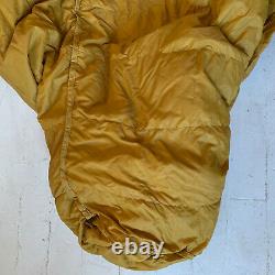 Eddie Bauer Vintage 70's Puffy Down Mummy Sleeping Bag Earth Tone Multi Color