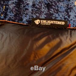 Enlightened Equipment Revelation 850DT 30° Down Quilt Sleeping Bag Orange Black