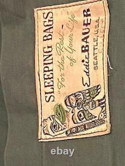 Excellent Vintage Eddie Bauer 5 Lb Pound Goose Down Sleeping Bag Totem Label