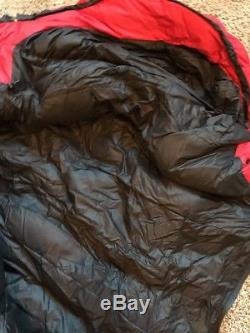 Feathered Friends Ibis EX 0 Down Sleeping Bag Lava Red Reg Length Up To 6 0