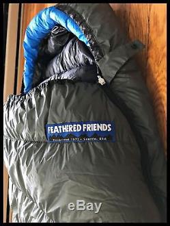 Feathered Friends Lark UL Down Sleeping Bag 10 Degree 900 Fill Granite Regular