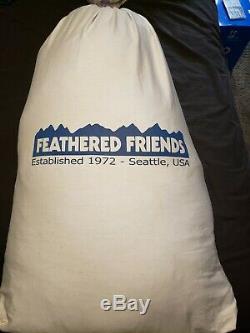 Feathered Friends Snowy Owl -60 down expedition mummy/sleeping bag blue regular