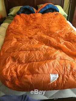 Feathered Friends Spoonbill Down Double Sleeping Bag UL size long orange
