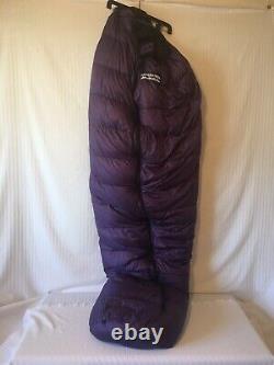 Feathered Friends-down-mummy- sleeping bag(75X27)purple/black