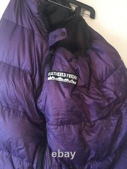 Feathered Friends-down-mummy- sleeping bag(75X27)purple/black