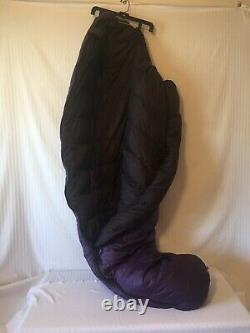 Feathered Friends-down-mummy- sleeping bag(75X27)purple/black